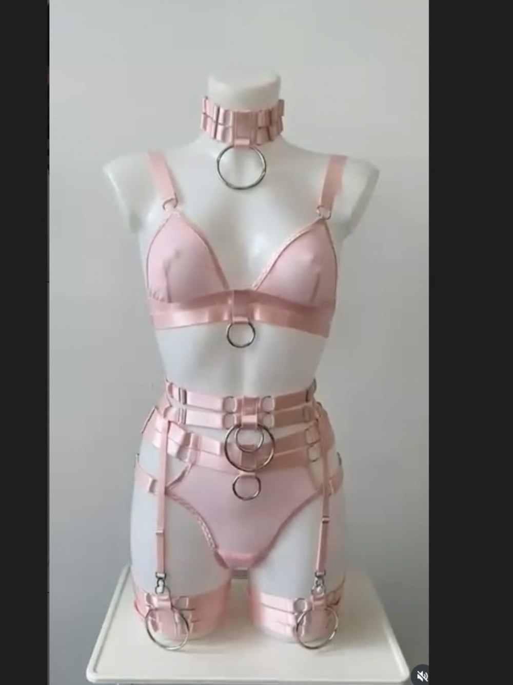 Malice Lingerie Candy Pink Set Small